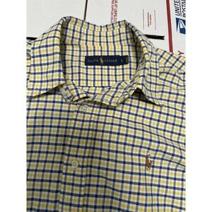 Polo Ralph Lauren Men's Button Up Long Sleeve Multicolor Cotton Size Large